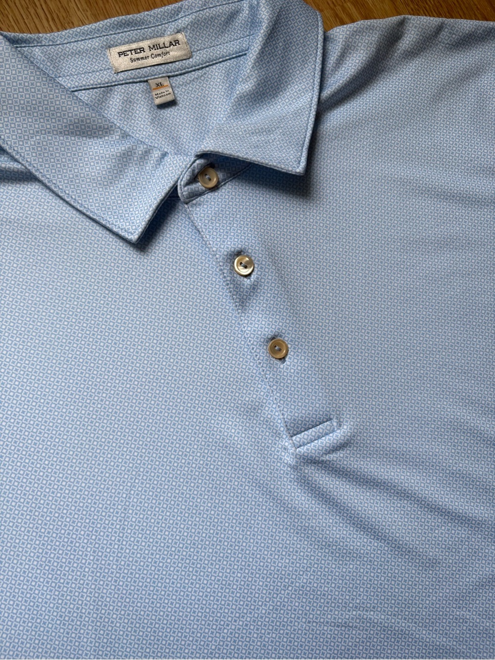 Peter Millar Summer comfort diamond blue Size XL polo shirt
